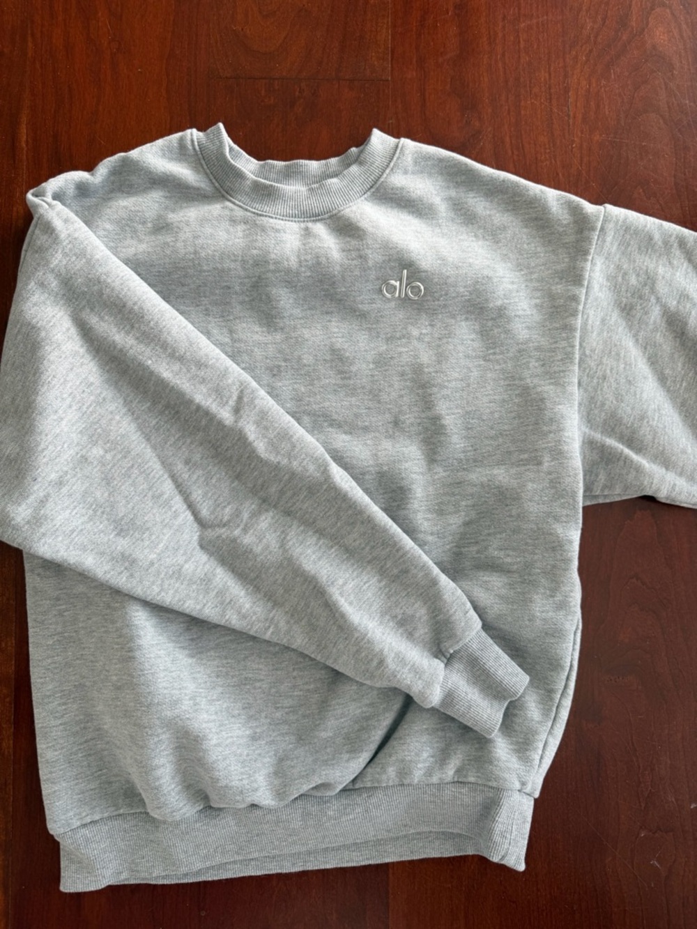 ALO Accolade Men's Crewneck pullover Sweatshirt - Heather Gray XXS